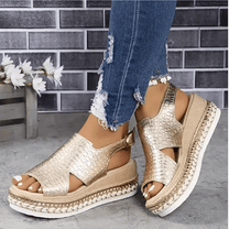 Women&#39;s Elegant Platform Sandals With Adjustable Straps