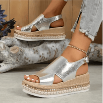 Women&#39;s Elegant Platform Sandals With Adjustable Straps