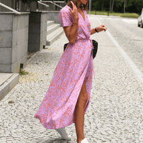 Women&#39;s Elegant Printed Summer Dress