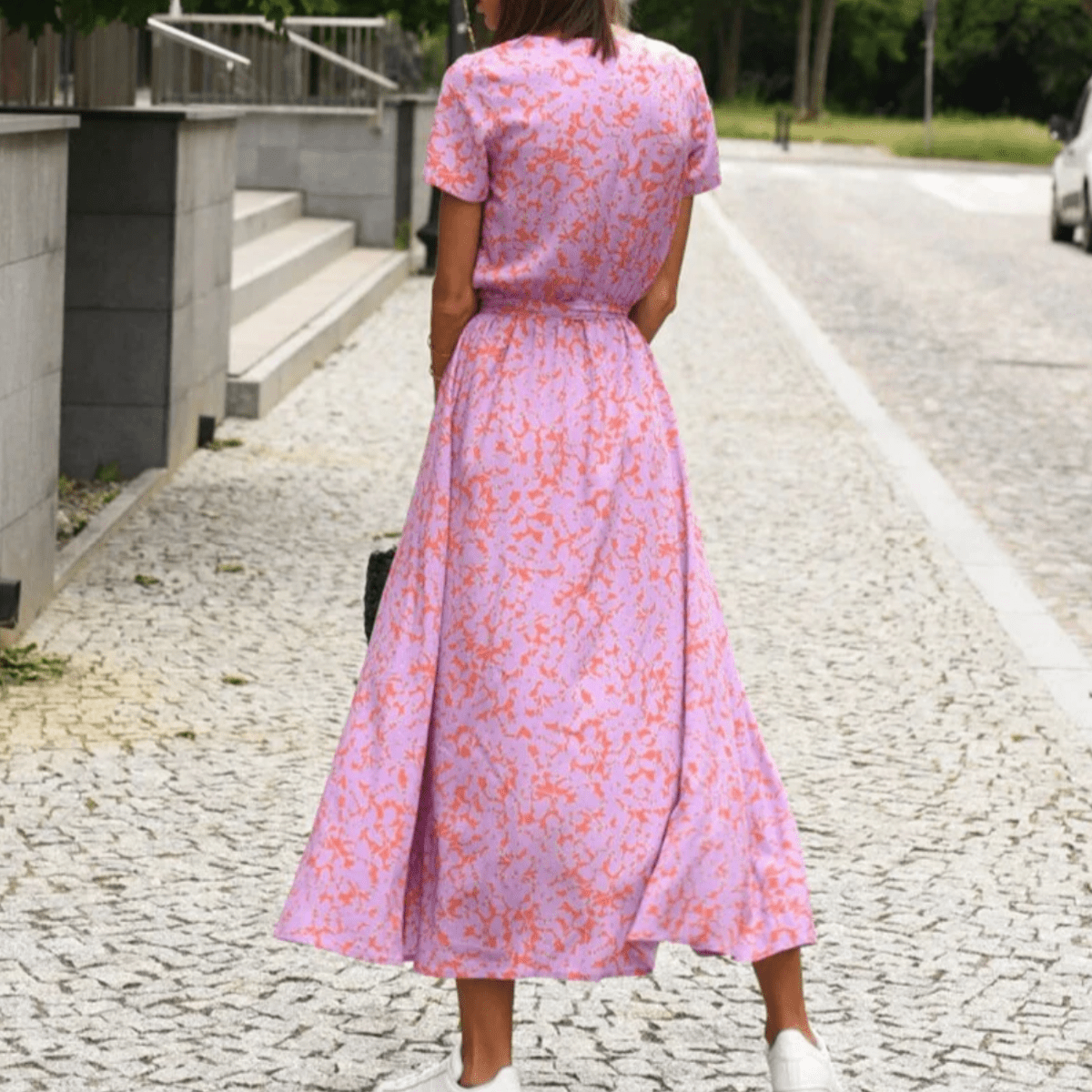 Women&#39;s Elegant Printed Summer Dress
