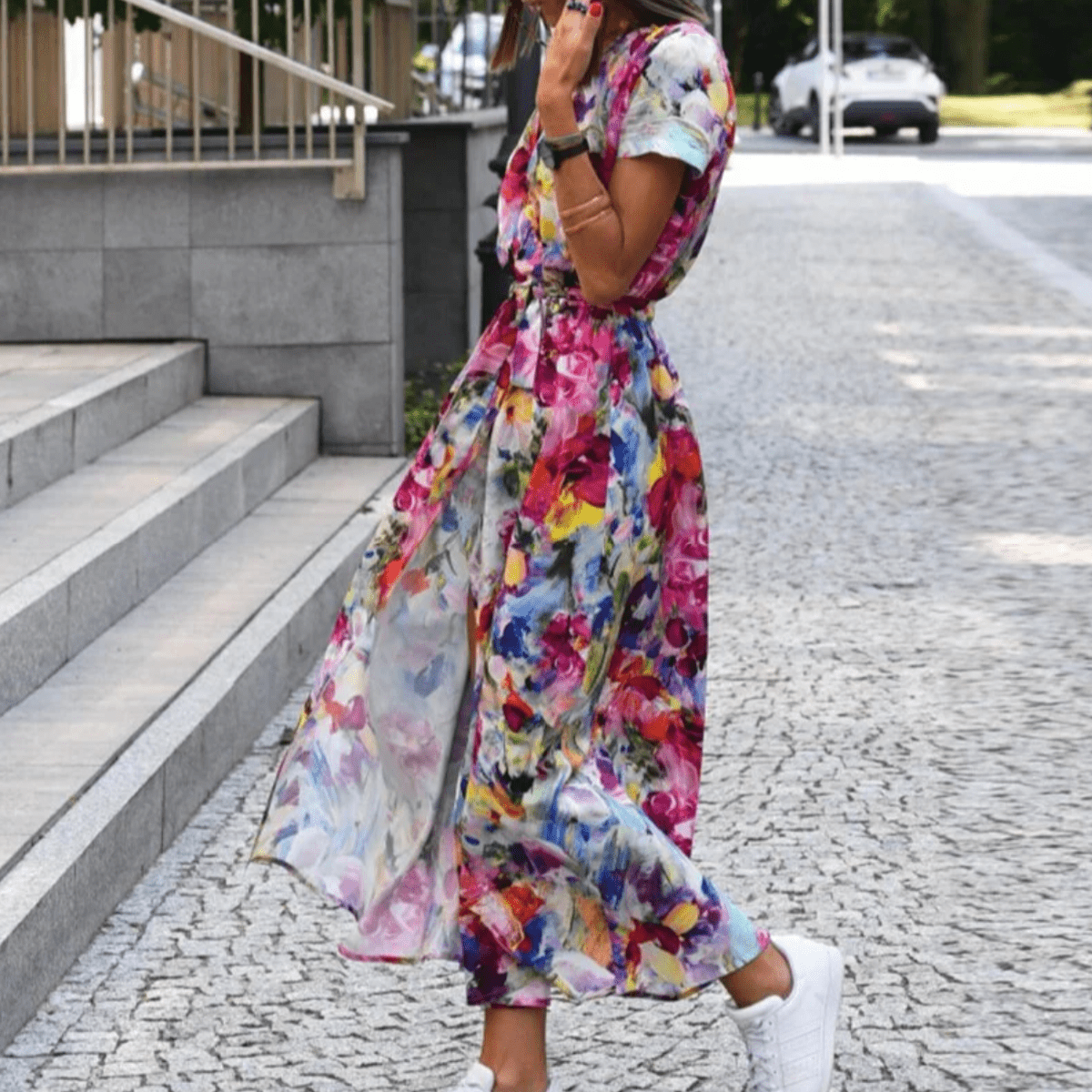Women&#39;s Elegant Printed Summer Dress