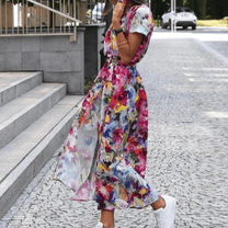 Women&#39;s Elegant Printed Summer Dress