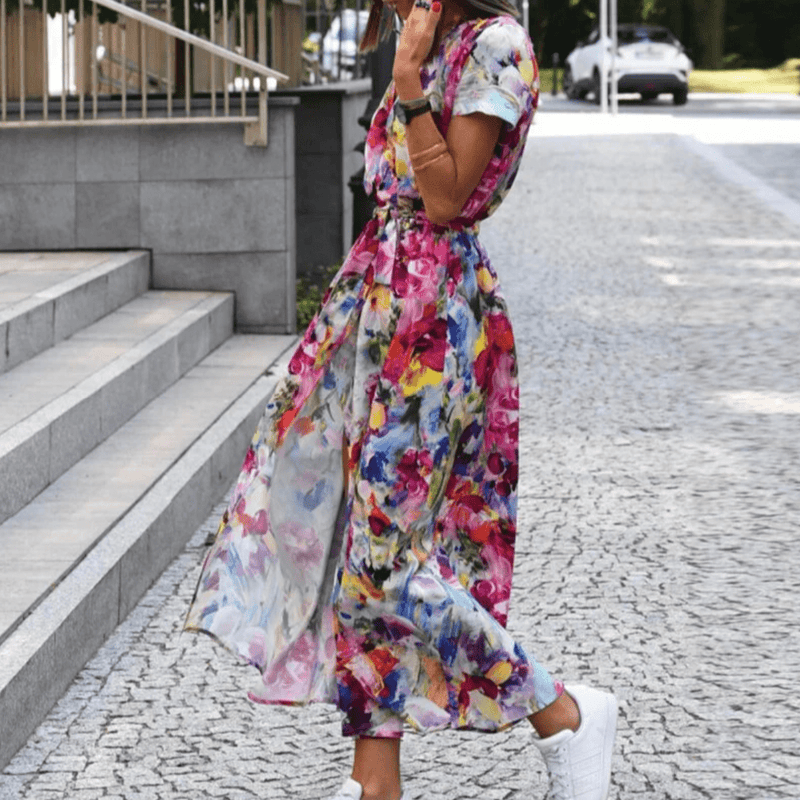 Women&#39;s Elegant Printed Summer Dress
