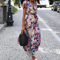 Women&#39;s Elegant Printed Summer Dress