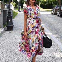 Women&#39;s Elegant Printed Summer Dress