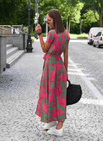Women&#39;s Elegant Printed Summer Dress