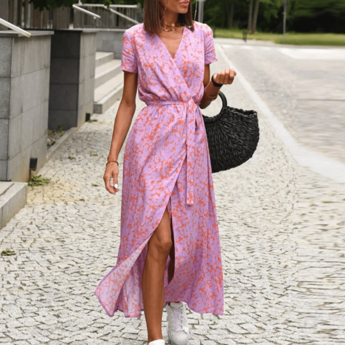 Women&#39;s Elegant Printed Summer Dress