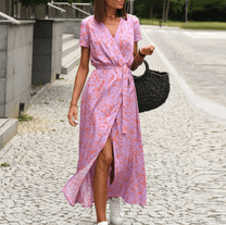 Women&#39;s Elegant Printed Summer Dress