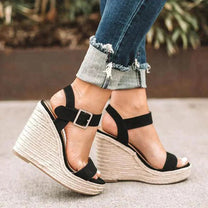 Women&#39;s Espadrille Open Toe Wedge Sandals