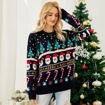 Women&#39;s Festive Christmas Sweaters Cozy Warm Patterns