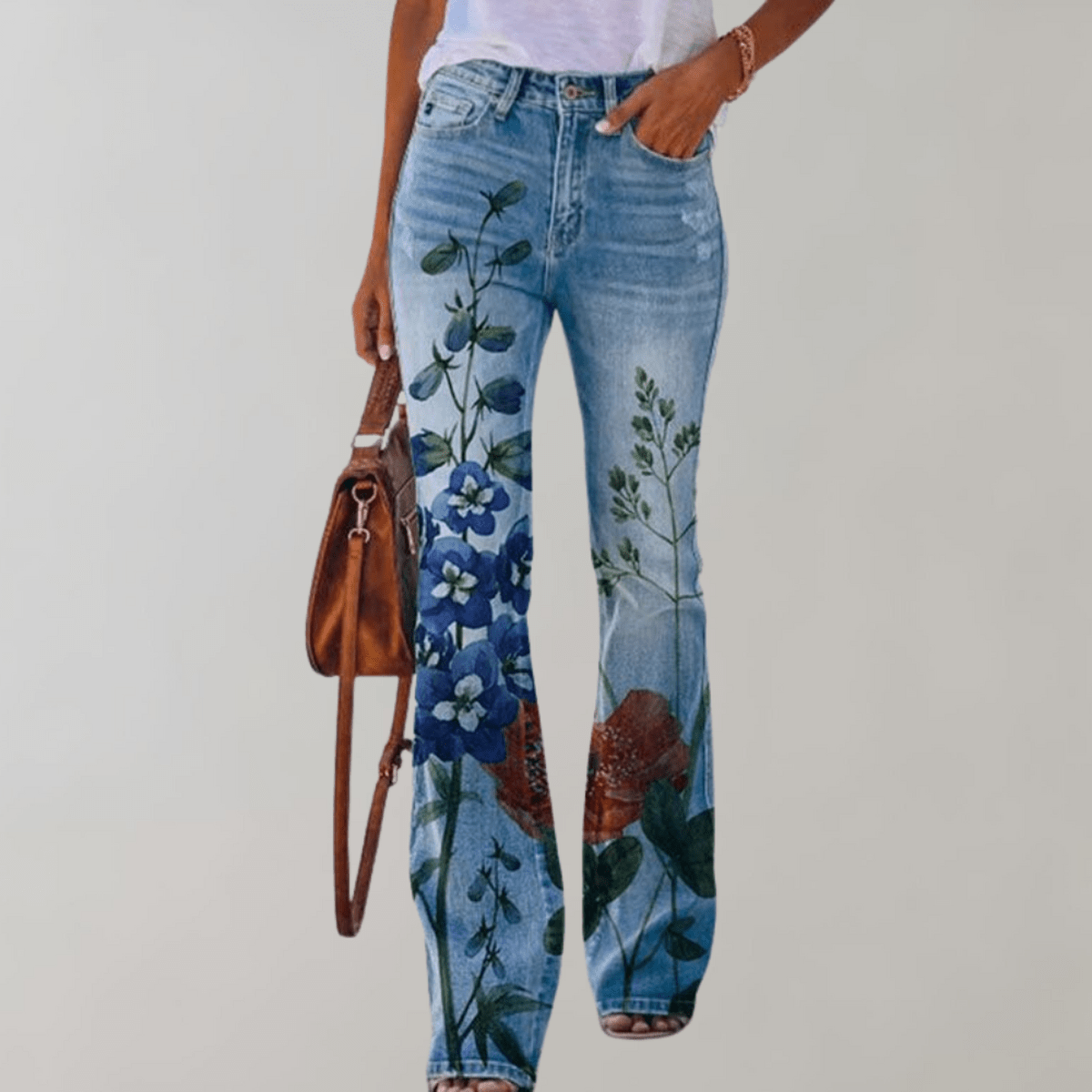 With blue flower / 3XL