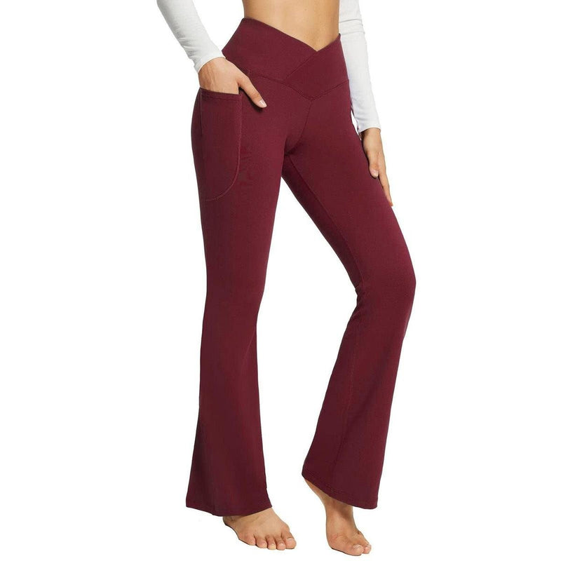 Women&#39;s Flare Yoga Pants With Pockets
