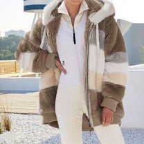 Women&#39;s Fleece Jacket With Full Zipper And Pockets