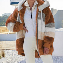 Women&#39;s Fleece Jacket With Full Zipper And Pockets