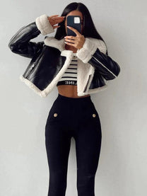 Women&#39;s Fleece-Lined Short Coat
