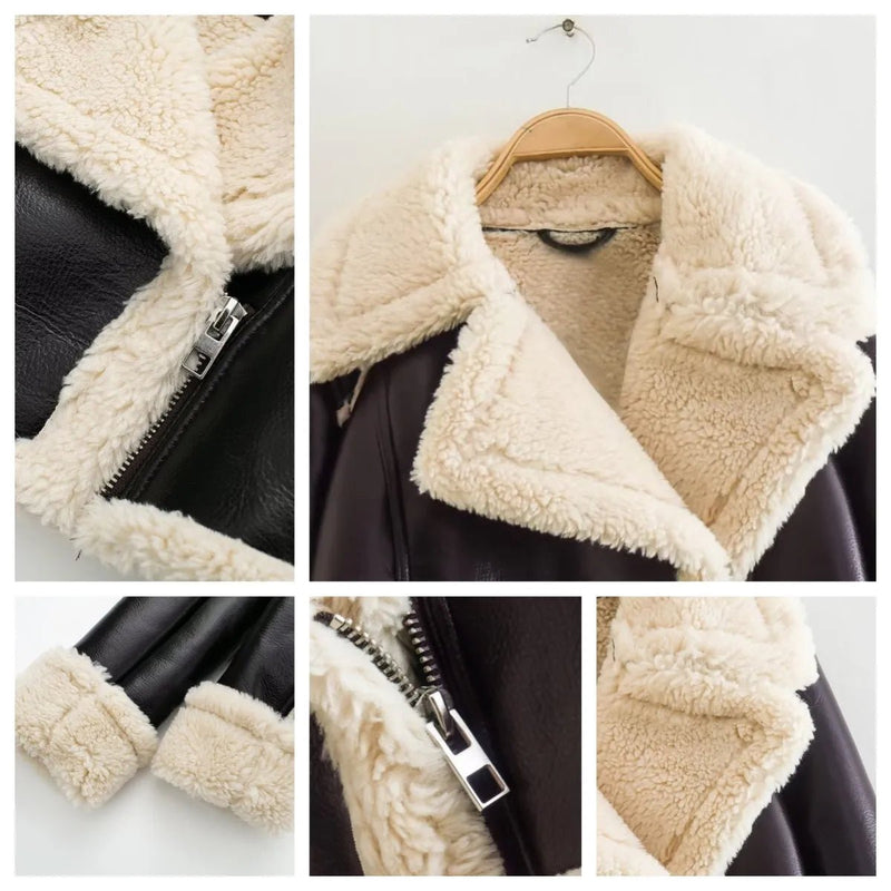 Women&#39;s Fleece-Lined Short Coat