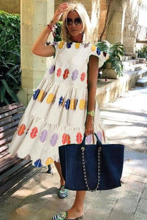Women&#39;s Floral Print A-Line Summer Dress