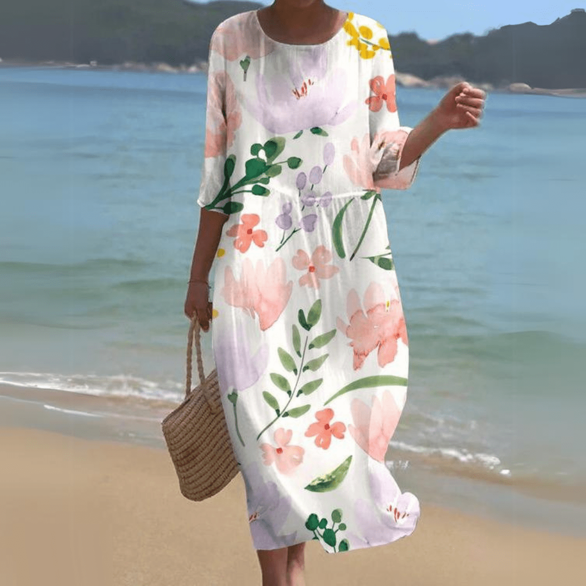 White Floral / 4XL