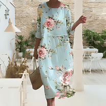 Women&#39;s Flowy Lightweight Midi Dress