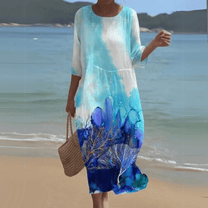 Women&#39;s Flowy Lightweight Midi Dress