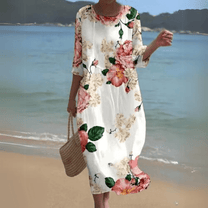 Women&#39;s Flowy Lightweight Midi Dress
