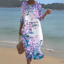 Women&#39;s Flowy Lightweight Midi Dress