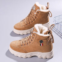 Women&#39;s Fur-Lined Winter Boots With Side Zipper
