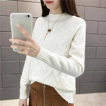 Women&#39;s High-Neck Pullover Sweater
