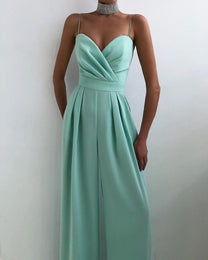 Women&#39;s High-Waist Spaghetti Strap Jumpsuit