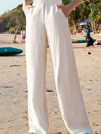 Women&#39;s High Waist Wide-Leg Trousers