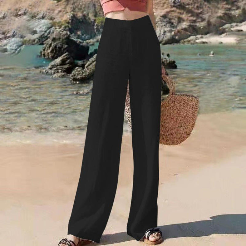 Women&#39;s High Waist Wide-Leg Trousers
