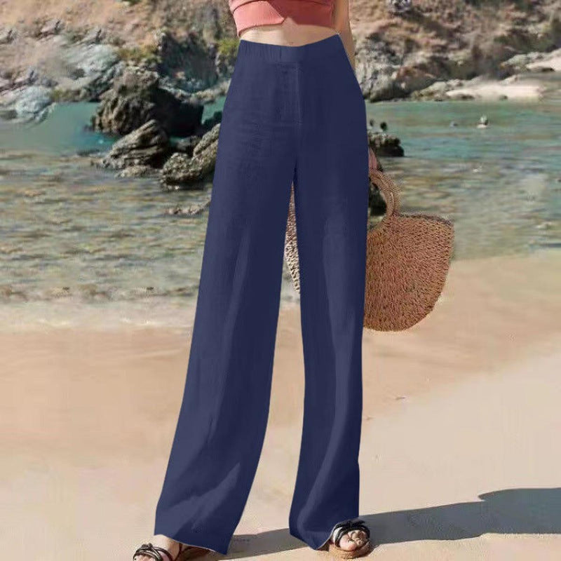Women&#39;s High Waist Wide-Leg Trousers
