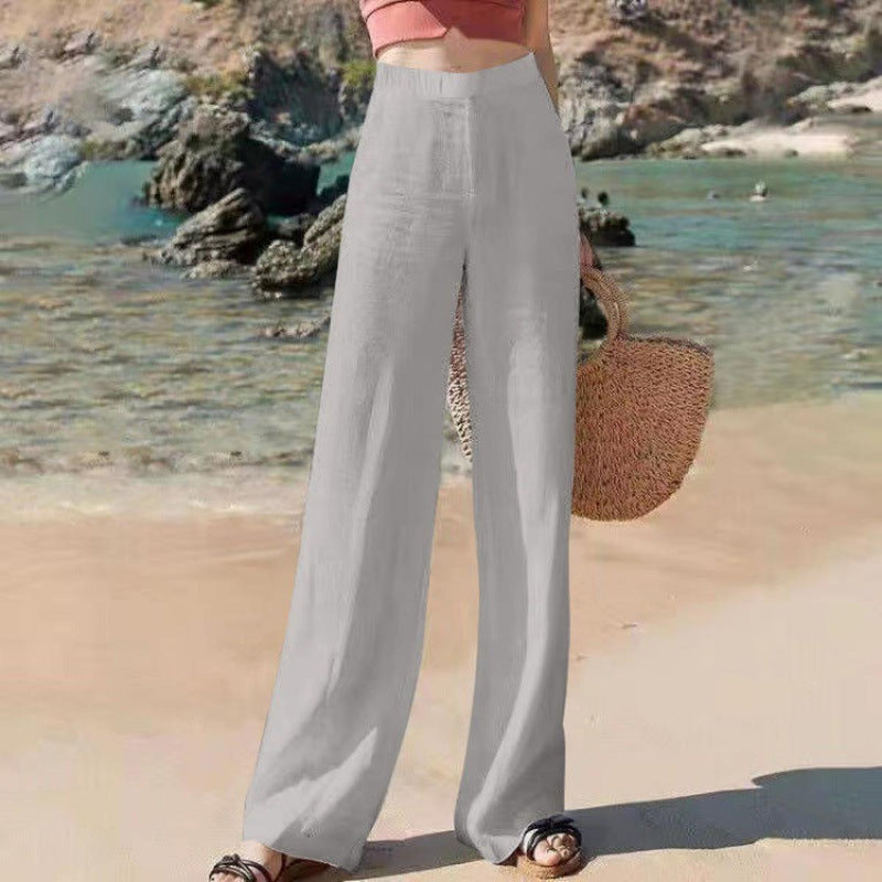 Women&#39;s High Waist Wide-Leg Trousers