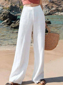 Women&#39;s High Waist Wide-Leg Trousers