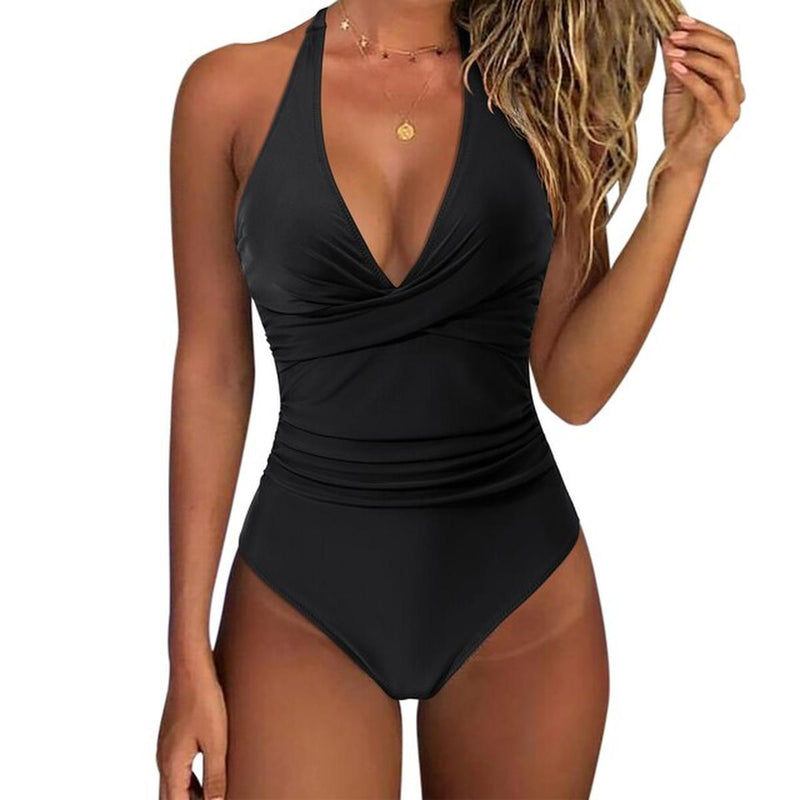 Women&#39;s High-Waisted Push-Up Swimwear