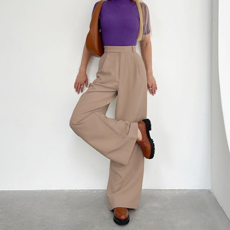 Women&#39;s High-Waisted Tailored Pants