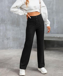 Women&#39;s High-Waisted Wide-Leg Trousers