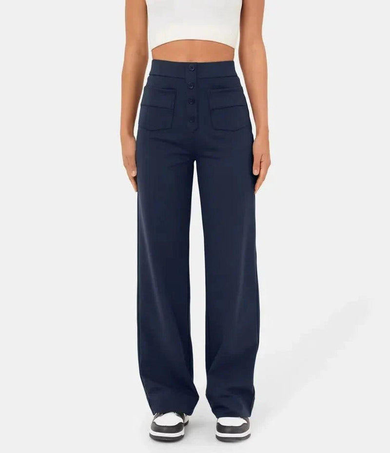 Women&#39;s High-Waisted Wide-Leg Trousers