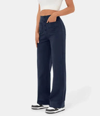 Women&#39;s High-Waisted Wide-Leg Trousers