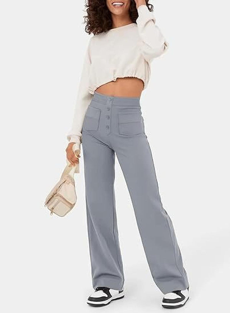 Women&#39;s High-Waisted Wide-Leg Trousers