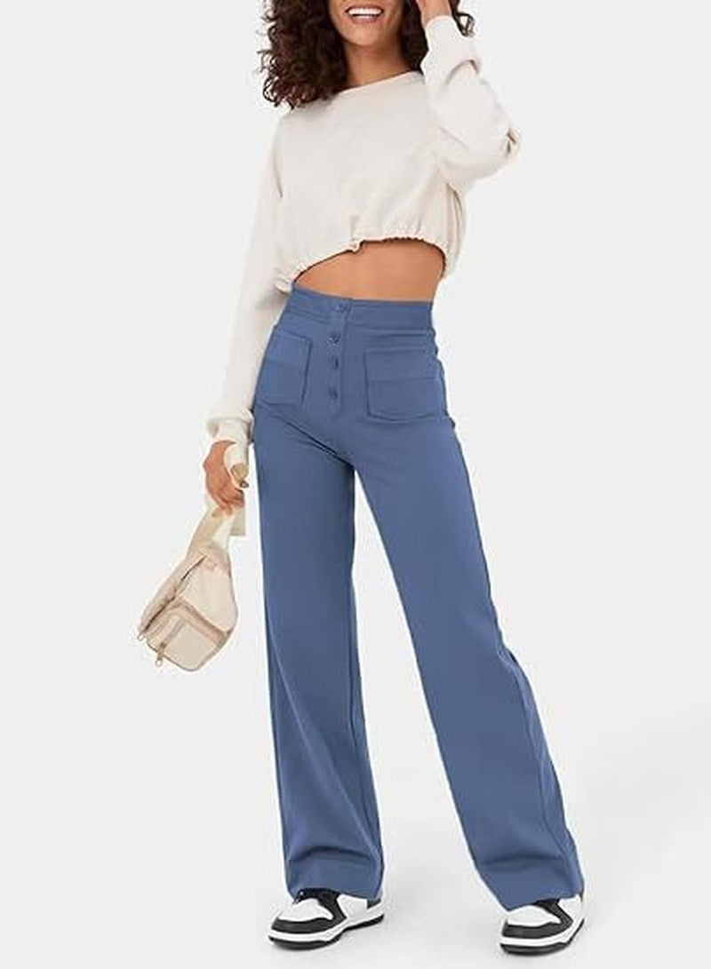 Women&#39;s High-Waisted Wide-Leg Trousers