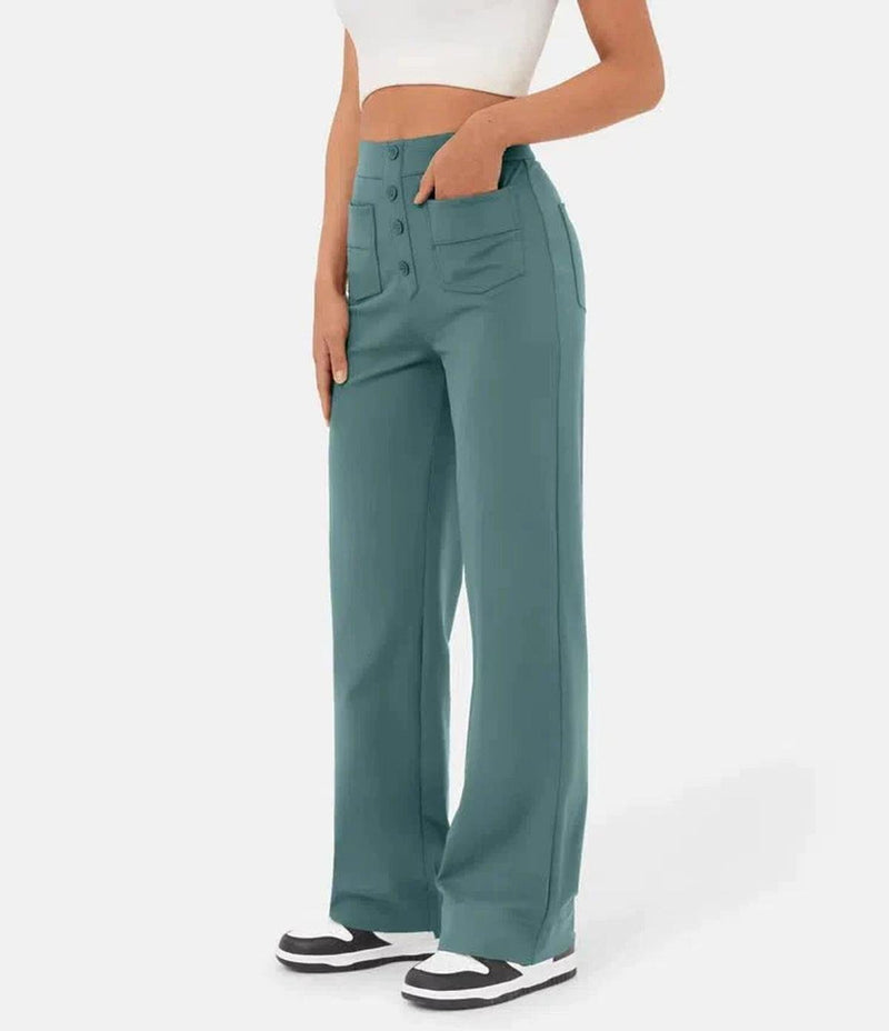 Women&#39;s High-Waisted Wide-Leg Trousers