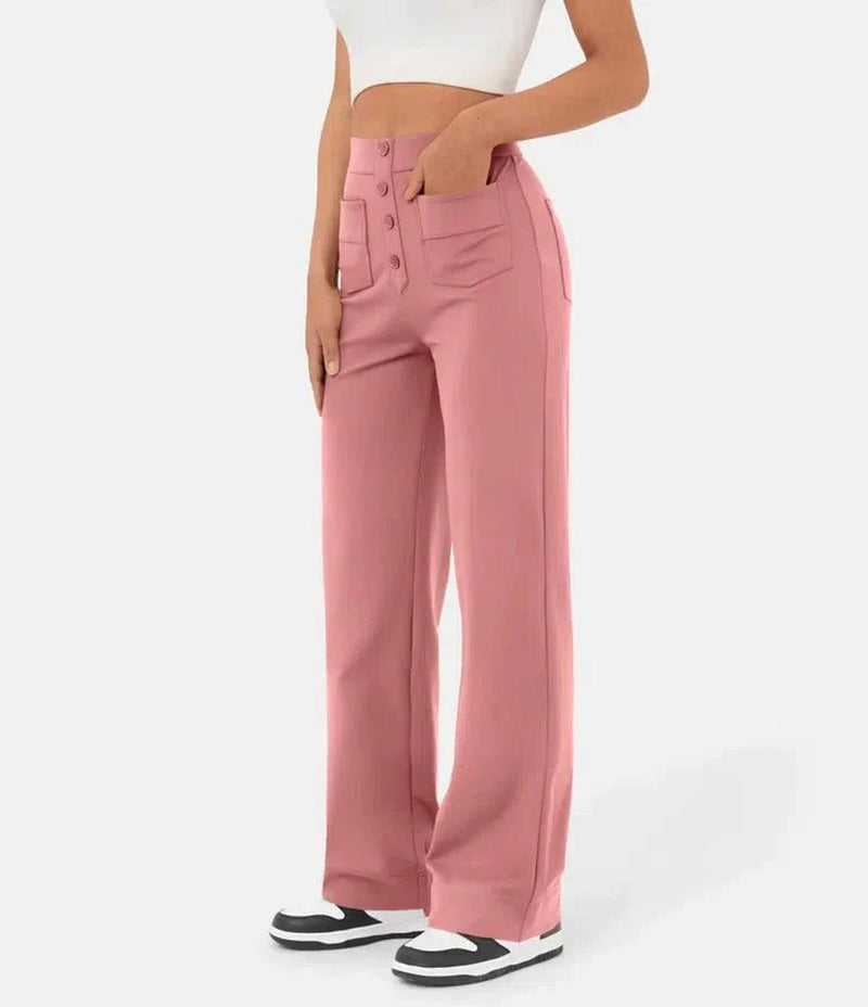Women&#39;s High-Waisted Wide-Leg Trousers