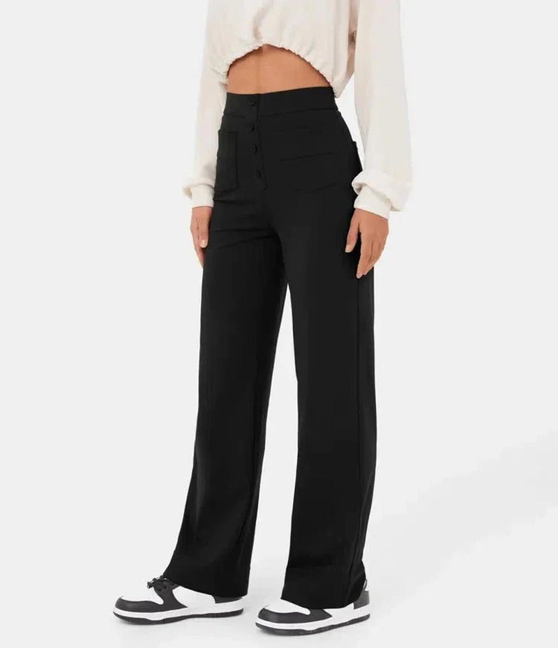 Women&#39;s High-Waisted Wide-Leg Trousers