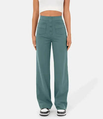 Women&#39;s High-Waisted Wide-Leg Trousers