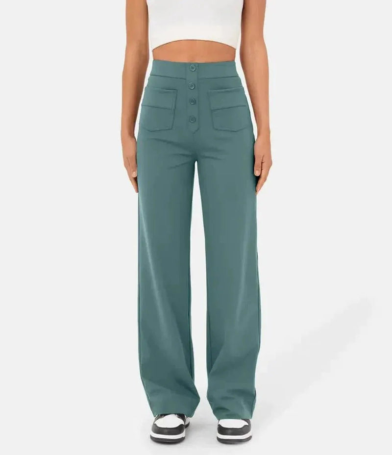 Women&#39;s High-Waisted Wide-Leg Trousers