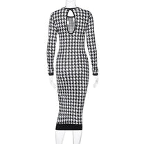 Women&#39;s Hollow-Out Midi Dress With Stretchable Fabric