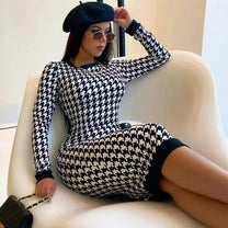 Women&#39;s Hollow-Out Midi Dress With Stretchable Fabric
