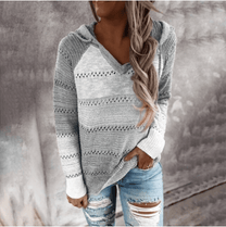 Women&#39;s Hooded Pullover Sweater