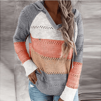 Women&#39;s Hooded Pullover Sweater